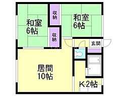 間取図画像 2LDK