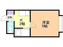 間取図画像 1K