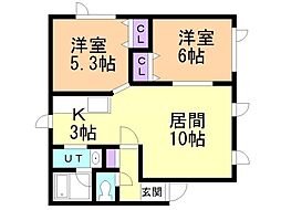 フォレスト31 2LDKの間取図画像