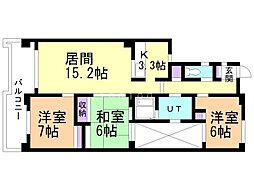 間取図画像 3LDK