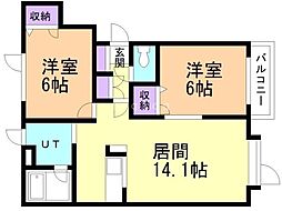 間取図画像 2LDK