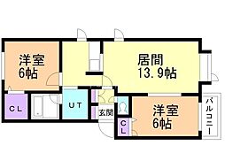 間取図画像 2LDK