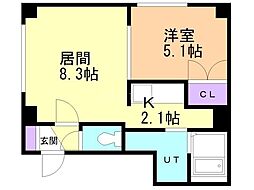 間取図画像 1LDK