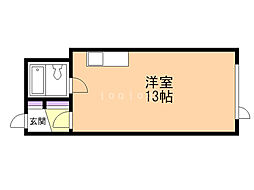 INOVE札幌北16条 ワンルームの間取図画像