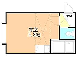 ピュア307 ワンルームの間取図画像