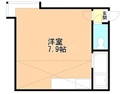 ピュア307 ワンルームの間取図画像
