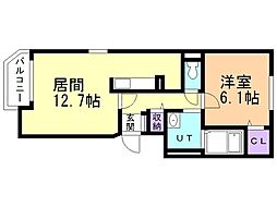 間取図画像 1LDK