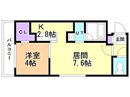 間取図画像 1LDK