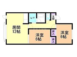 間取図画像 2LDK