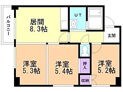 間取図画像 3LDK