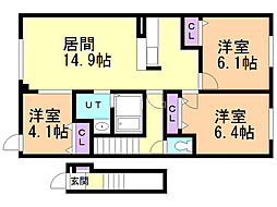 間取図画像 3LDK