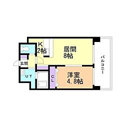 間取図画像 1LDK