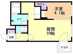 ラグランジュ元町 1LDKの間取図画像