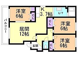 間取図画像 3LDK