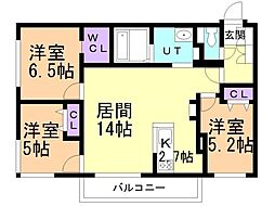 間取図画像 3LDK