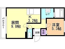 間取図画像 1LDK