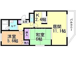 間取図画像 2LDK
