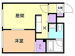 間取図画像 1LDK
