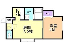 間取図画像 1LDK