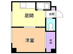 MAISONKAMUYN33 1DKの間取図画像