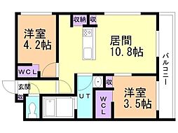 間取図画像 2LDK