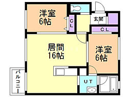 GRANDIA 2LDKの間取図画像