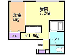 間取図画像 1LDK
