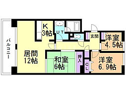 ノヴァ78 3LDKの間取図画像