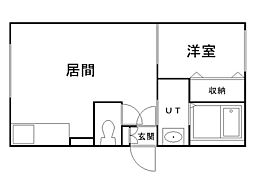 エルマーノN24 1LDKの間取図画像