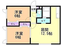 四季彩館 2LDKの間取図画像