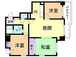 ウイスタリア35 3LDKの間取図画像