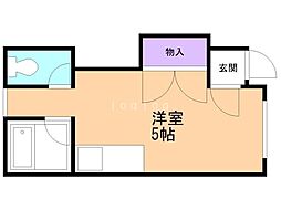 メゾン.ド.ステラ ワンルームの間取図画像