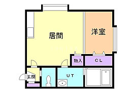 エトワール34 1DKの間取図画像