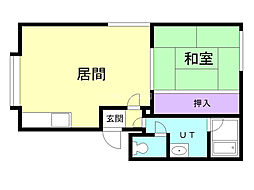 サンユー元町ビル 1LDKの間取図画像