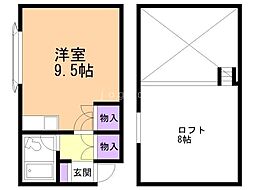 ナウパレス ワンルームの間取図画像