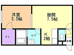 間取図画像 1LDK