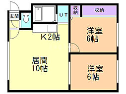 間取図画像 2LDK