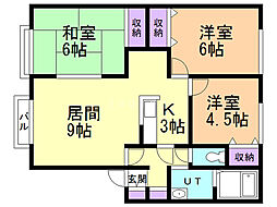 間取図画像 3LDK