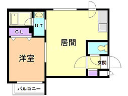 間取図画像 1LDK