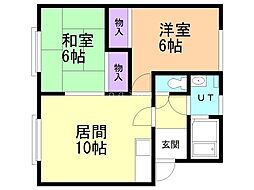 間取図画像 2LDK