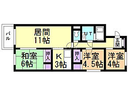 間取図画像 3LDK