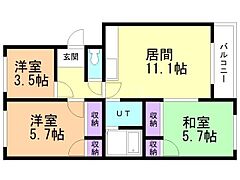物件の間取り