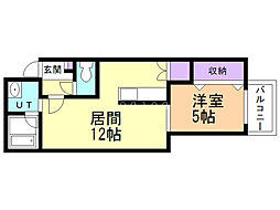 間取図画像 1LDK