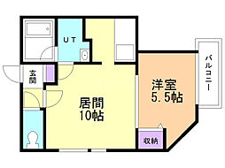 エミネンス南郷14 1LDKの間取図画像