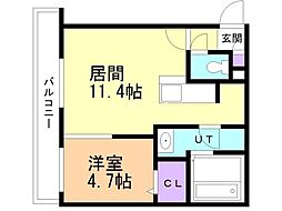 間取図画像 1LDK