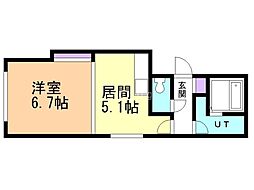 間取図画像 1DK