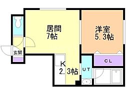 間取図画像 1LDK