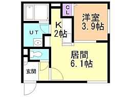 間取図画像 1LDK