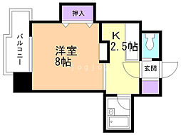 ノースコート本郷 1Kの間取図画像