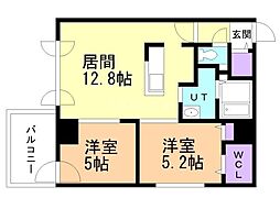 IBIZA 2LDKの間取図画像